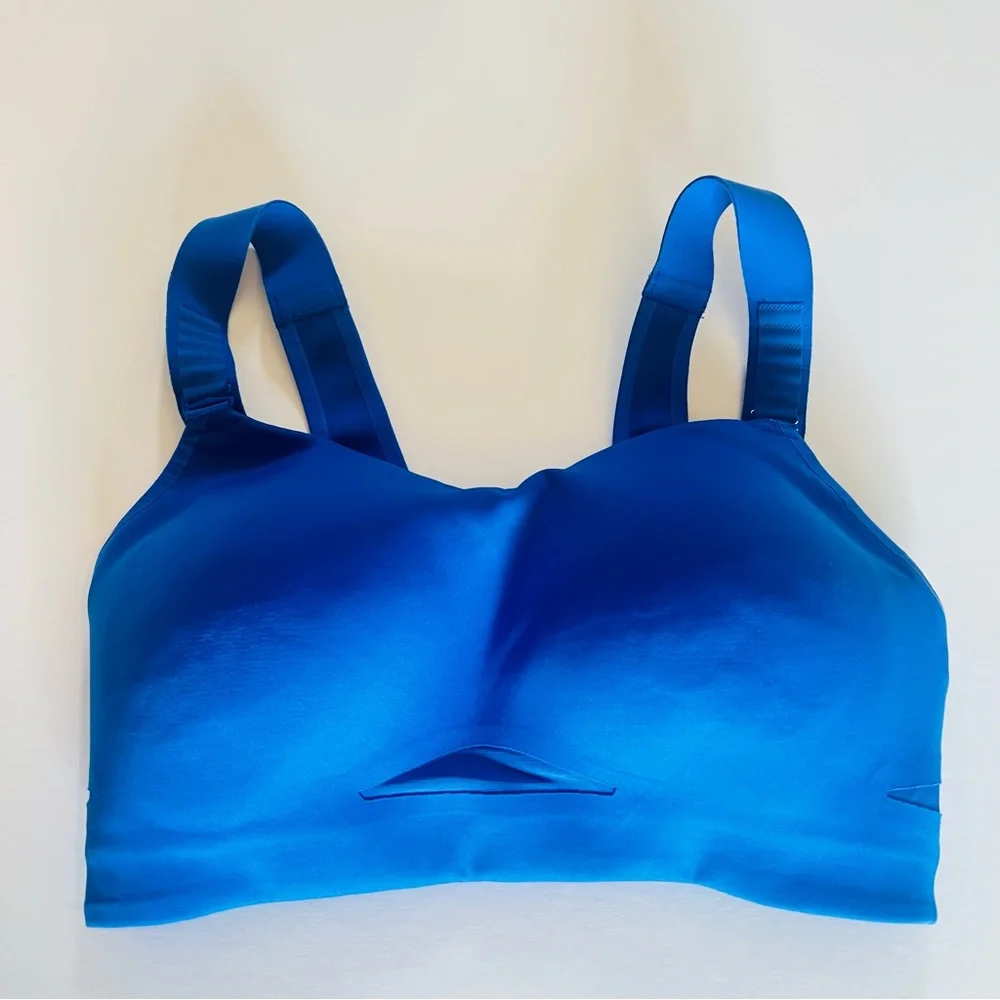 LULULEMON High Support Sports Bra E32‎ Electric Blue Front Closure Running